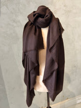Load image into Gallery viewer, PASHMINA SHAWL - CHOCOLATE