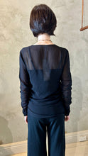 Load image into Gallery viewer, KRISTENSEN DU NORD_SILK GEORGETTE GATHERED TOP