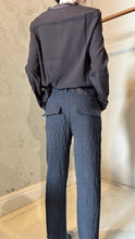 Load image into Gallery viewer, KRISTENSEN DU NORD_ COTTON HERRINGBONE CROPPED PANT