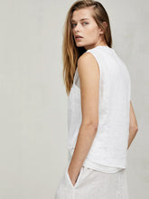 Load image into Gallery viewer, KRISTENSEN DU NORD 100% LINEN BUTTON DOWN TOP_E215