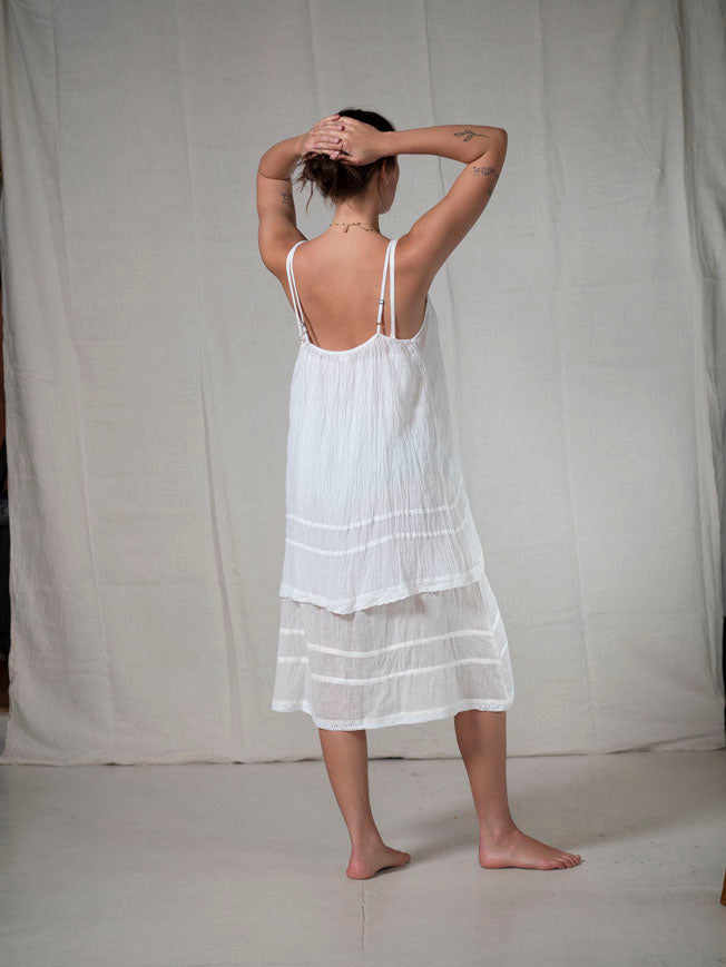 KANDIS COTTON SLIP_LONG LENGTH_WHITE