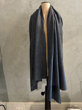 Load image into Gallery viewer, PASHMINA STOLE -CHARCOAL