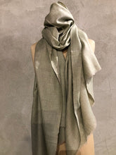 Load image into Gallery viewer, MELANGE PASHMINA STOLE - SAGE
