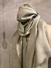 Load image into Gallery viewer, MELANGE PASHMINA STOLE - SAGE