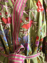 Load image into Gallery viewer, CHINOISERIE ORGANIC COTTON KIMONO_KP12/GREEN