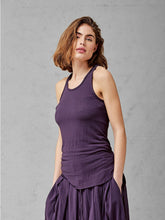 Load image into Gallery viewer, KRISTENSEN DU NORD COTTON TANK TOP_C_370_CURRANT