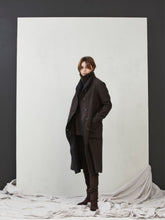 Load image into Gallery viewer, KRISTENSEN DU NORD_COTTON/WOOL COAT_Z-304_BLACK