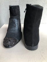 Load image into Gallery viewer, MEHER KAKALIA LEATHER BEADED LIGETTI BOOT - BLACK