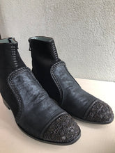 Load image into Gallery viewer, MEHER KAKALIA LEATHER BEADED LIGETTI BOOT - BLACK