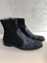 Load image into Gallery viewer, MEHER KAKALIA LEATHER BEADED LIGETTI BOOT - BLACK