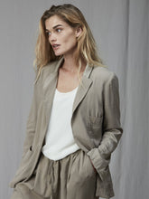 Load image into Gallery viewer, KRISTENSEN DU NORD SILK SATIN JACKET_X-137_STONE