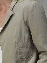 Load image into Gallery viewer, KRISTENSEN DU NORD SILK SATIN JACKET_X-137_STONE