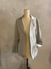 Load image into Gallery viewer, KRISTENSEN DU NORD SILK SATIN JACKET_X-137_STONE