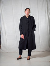 Load image into Gallery viewer, KRISTENSEN DU NORD_COTTON/WOOL COAT_Z-304_BLACK
