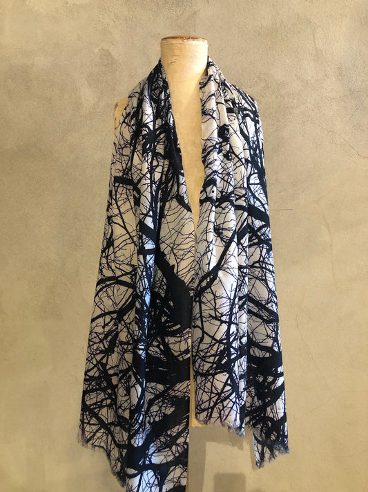 DIGITALLY PRINTED PASHMINA - BRANCHES