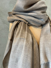 Load image into Gallery viewer, PASHMINA SHAWL - NATURAL 3
