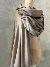 Load image into Gallery viewer, PASHMINA SHAWL - NATURAL 3
