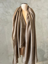 Load image into Gallery viewer, PASHMINA SHAWL - NATURAL 4
