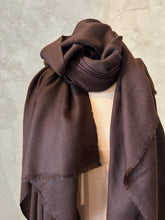 Load image into Gallery viewer, PASHMINA SHAWL - CHOCOLATE

