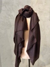 Load image into Gallery viewer, PASHMINA SHAWL - CHOCOLATE
