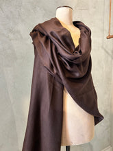 Load image into Gallery viewer, PASHMINA SHAWL - CHOCOLATE
