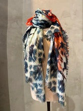 Load image into Gallery viewer, DIGITALLY PRINTED MERINO WOOL SHAWL - SUN BURST
