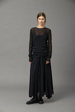 Load image into Gallery viewer, KRISTENSEN DU NORD_SILK GEORGETTE GATHERED TOP
