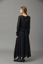 Load image into Gallery viewer, KRISTENSEN DU NORD_SILK GEORGETTE GATHERED TOP
