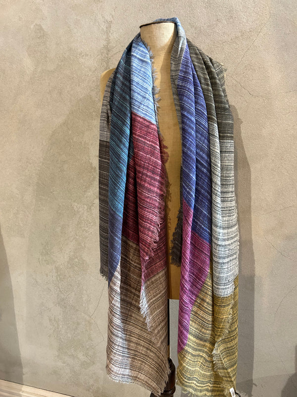 DIGITALLY PRINTED MERINO WOOL SCARF_ MAROC