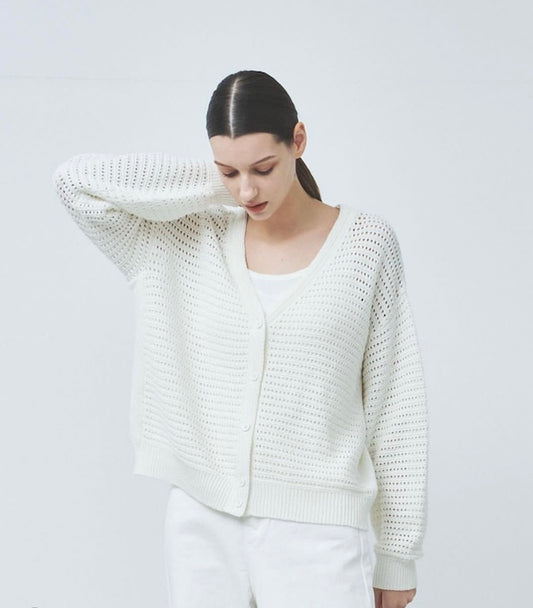 CT PLAGE_COTTON BLEND CARDIGAN