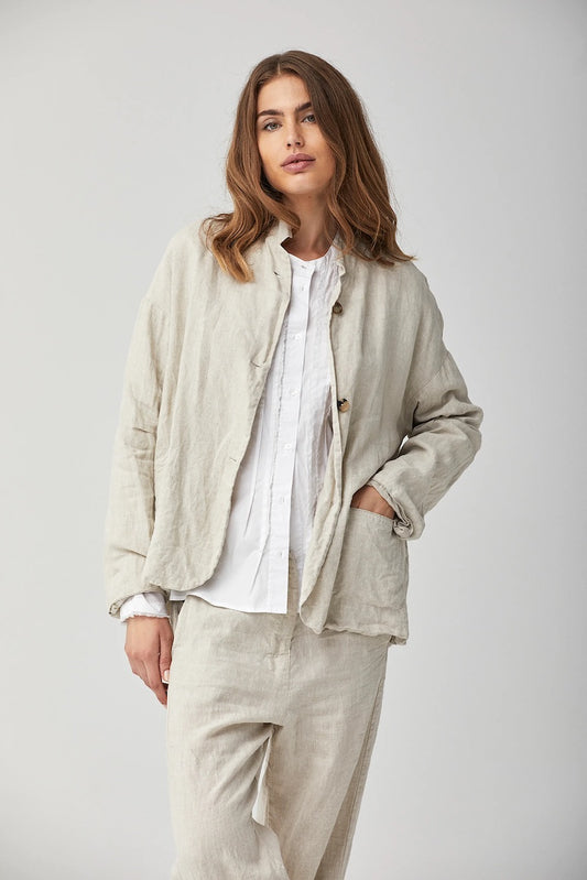 KRISTENSEN DU NORD LINEN JACKET_G_109