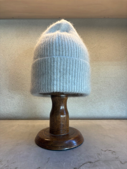 C.T.PLAGE RACCOON BEANIE_WHITE MARLE