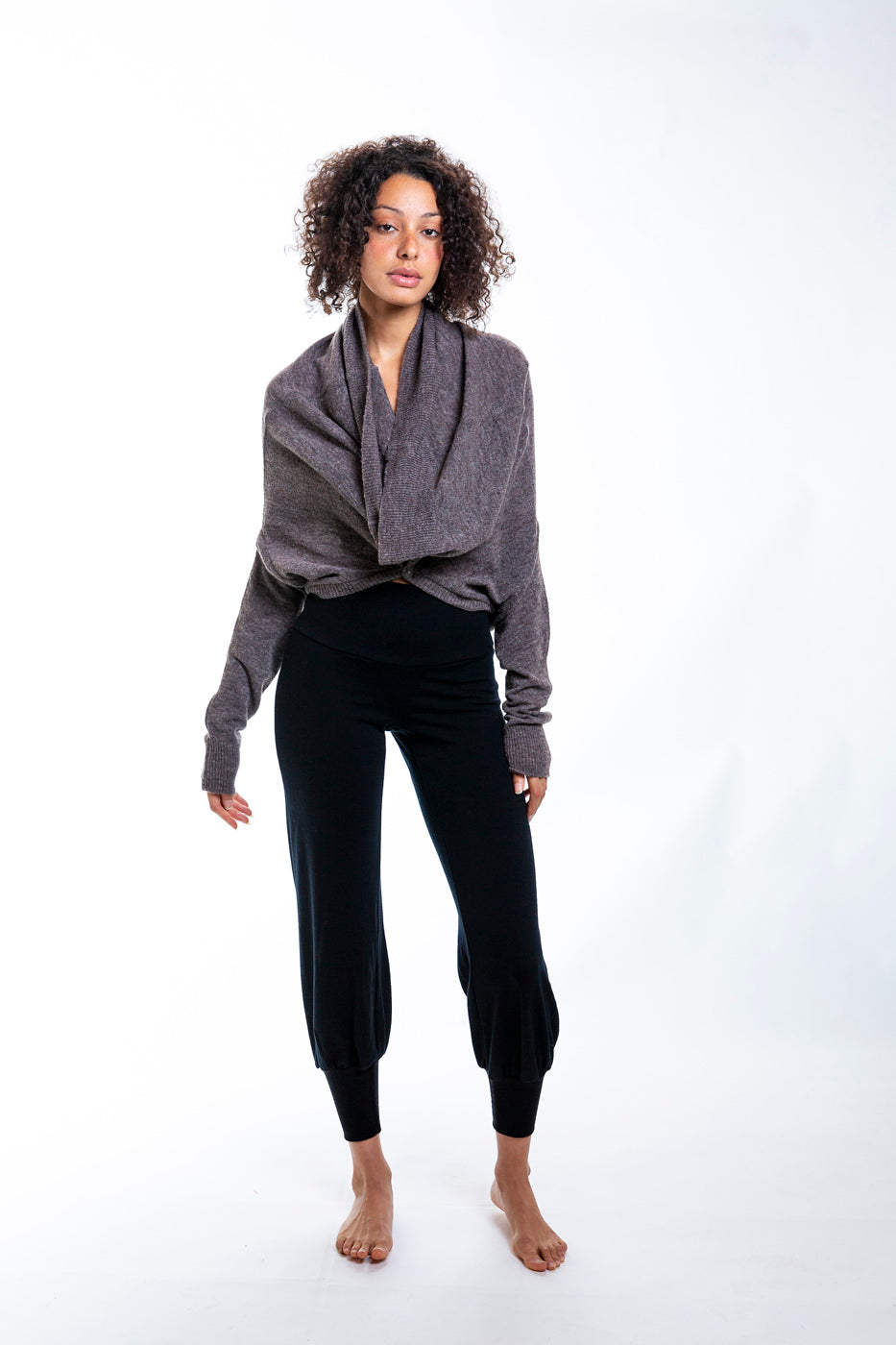 STUDIO STRANGE CUFFED SLOUCH PANTS_BLACK
