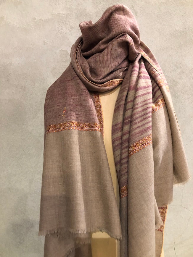 IKAT EMBROIDERED PASHMINA