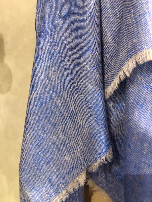 MELANGE PASHMINA STOLE - CORNFLOWER