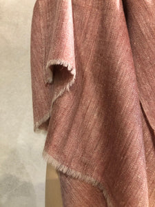 MELANGE PASHMINA STOLE - OLD ROSE