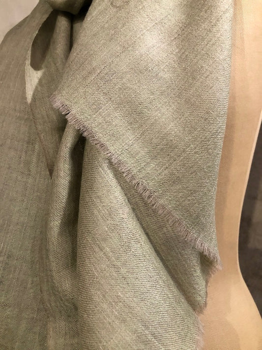 MELANGE PASHMINA STOLE - SAGE
