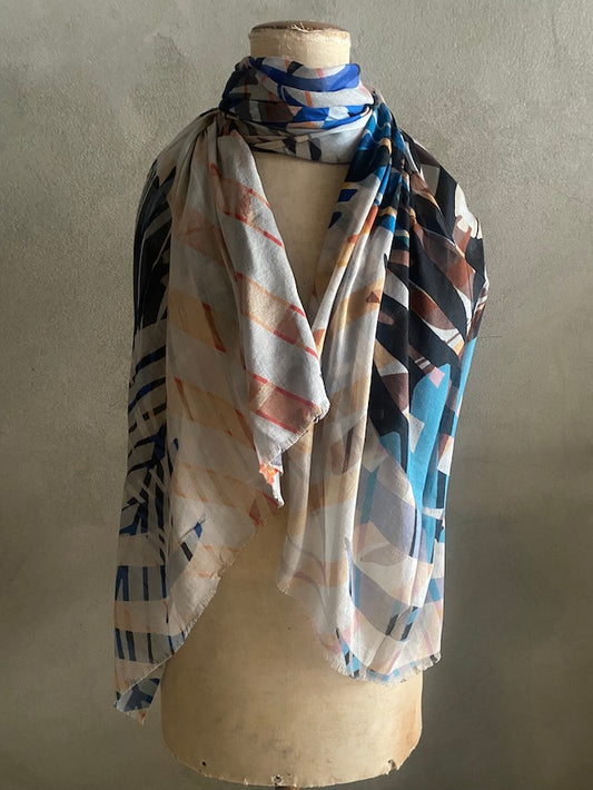 DIGITALLY PRINTED COTTON MODAL SCARF - AW22_01