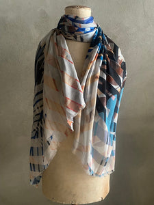 DIGITALLY PRINTED COTTON MODAL SCARF - AW22_01