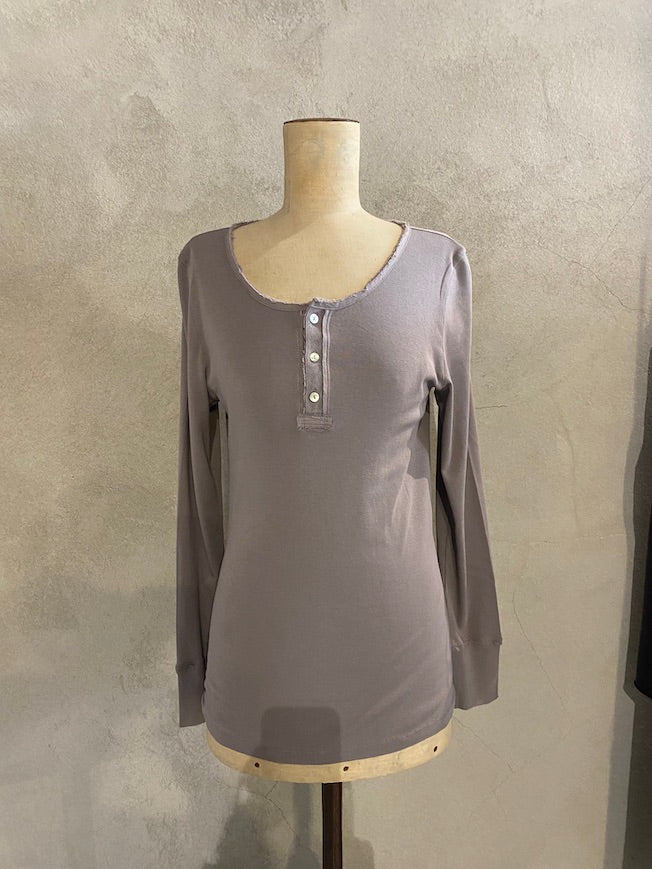KRISTENSEN DU NORD COTTON LONG SLEEVED TOP_C_343_JUTE