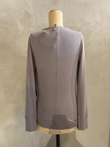 KRISTENSEN DU NORD COTTON LONG SLEEVED TOP_C_343_JUTE