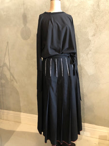 RAJESH PRATAP SINGH HAND-LOOMED WOOL SKIRT