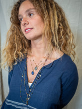 Load image into Gallery viewer, SHARING SHORT TIBETAN PENDANT | LAPIS
