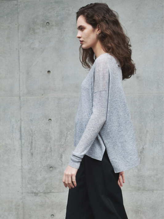 CT PLAGE_LIGHT WOOL PULLOVER_GREY