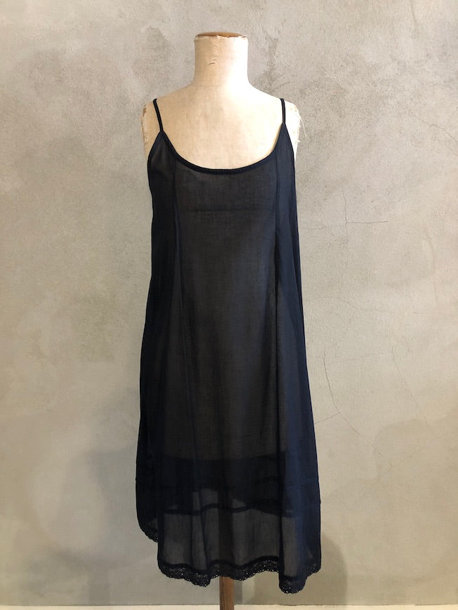 KANDIS COTTON SLIP_LONG LENGTH_BLACK