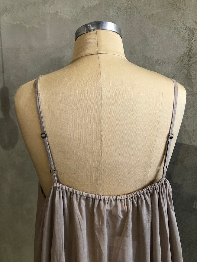 KANDIS COTTON SLIP_LONG LENGTH_MUSHROOM